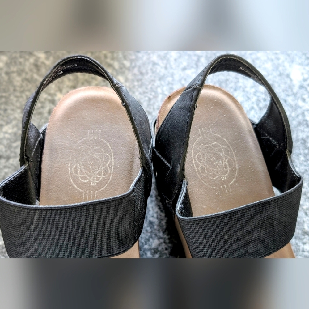 Hokus Pokus Black Jenny Platform Wedge - Picture 3 of 6